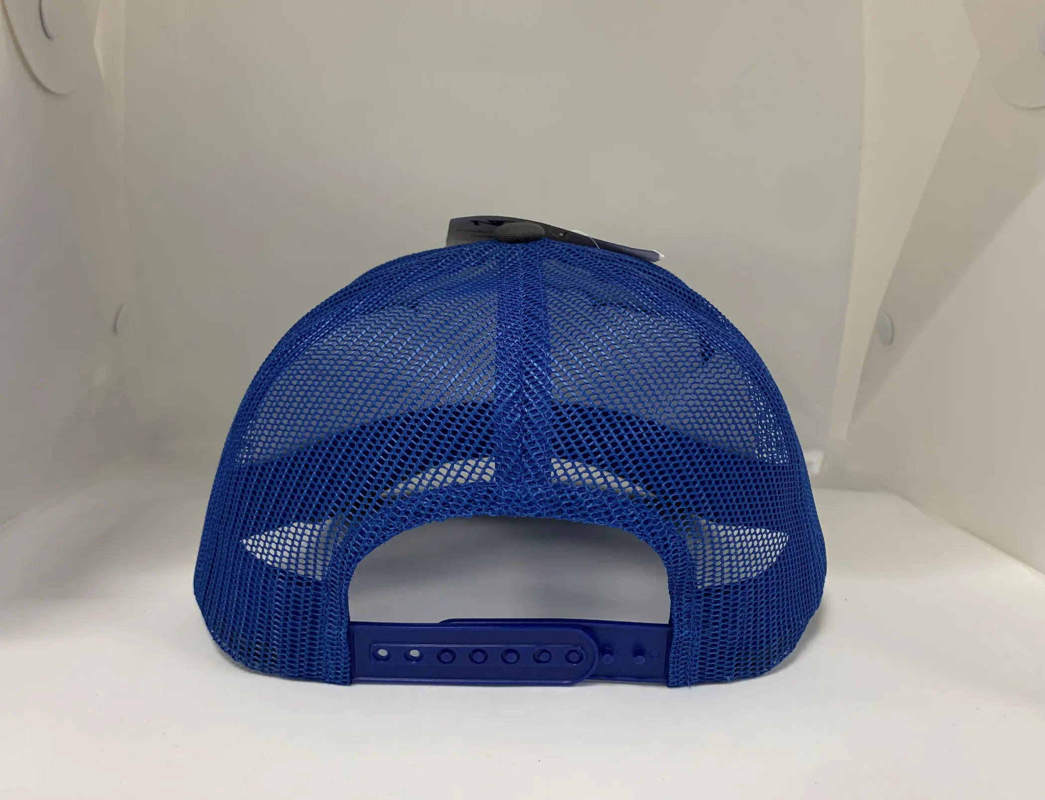 High Quality Grey/Navy Blue Color Medium Profile Cotton and Mesh Fabric Trucker Hat in Vietnam Factory 4