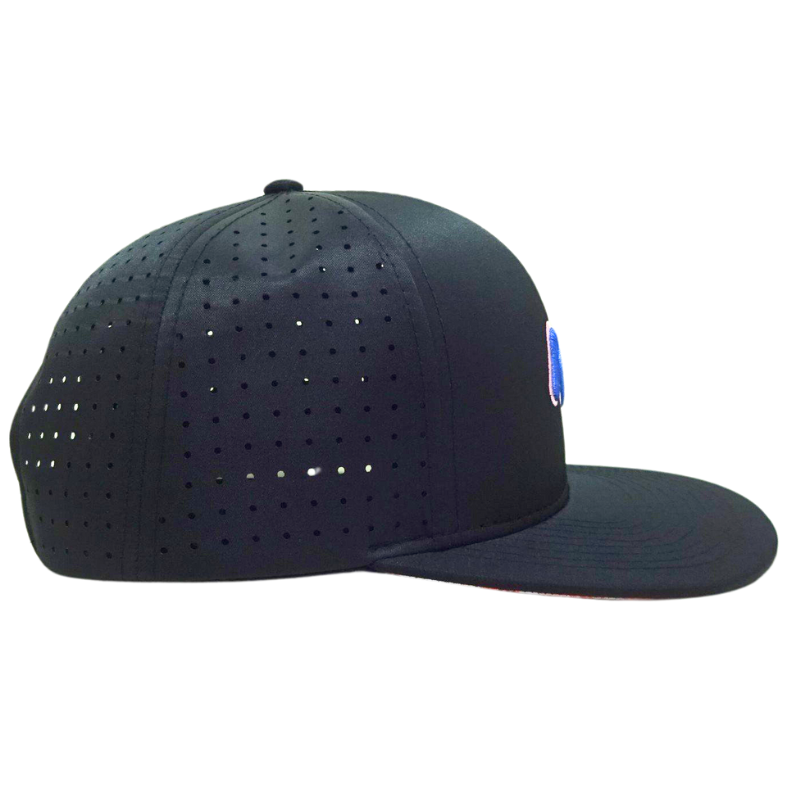 High Quality Laser Cut Snapback Hat 3D Embroidery Flat Brim Custom Design Back Curved Part Cap OEM Vietnam Manufacturer L01 4