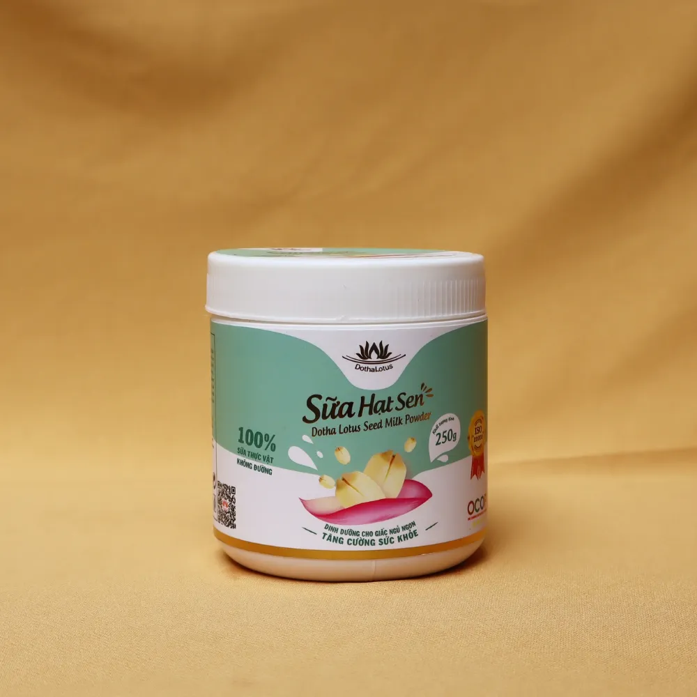High Quality Lotus Milk Powder Healthy Adult Drink Wholesale Healthcare Supplements 100% Organic Lotus Seed Customization OEM ODM Manufacturer From Vietnam