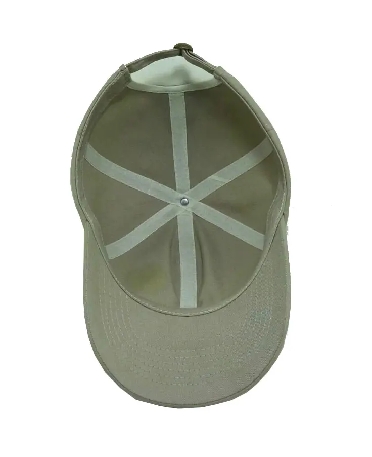 High Quality Low Profile Beige Color 6-Panel 65% Cotton and 35% Polyester Baseball Cap in Vietnam Factory 5