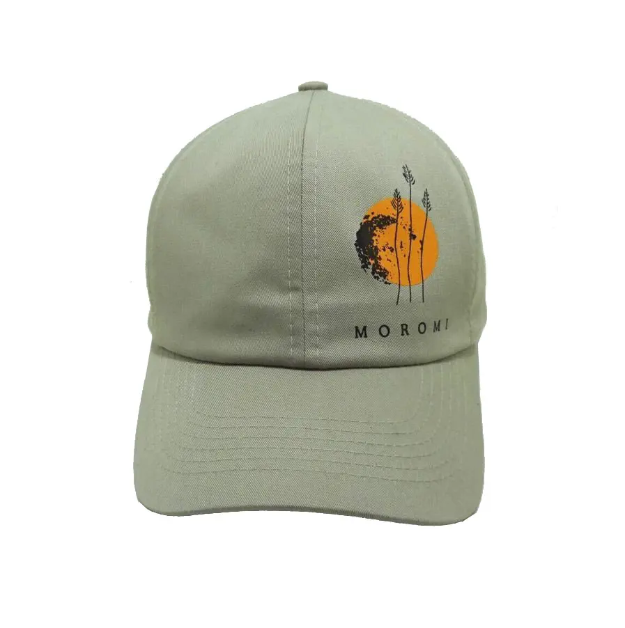 High Quality Low Profile Beige Color 6-Panel 65% Cotton and 35% Polyester Baseball Cap in Vietnam Factory