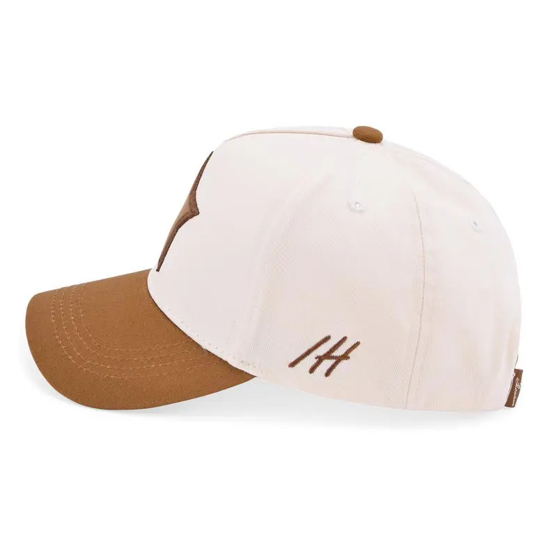 High Quality OEM Custom Star Embroidered Logo Baseball Cap Two Tone Design Vietnam Made For Unisex Travel Lifestyle Promotion L1 3