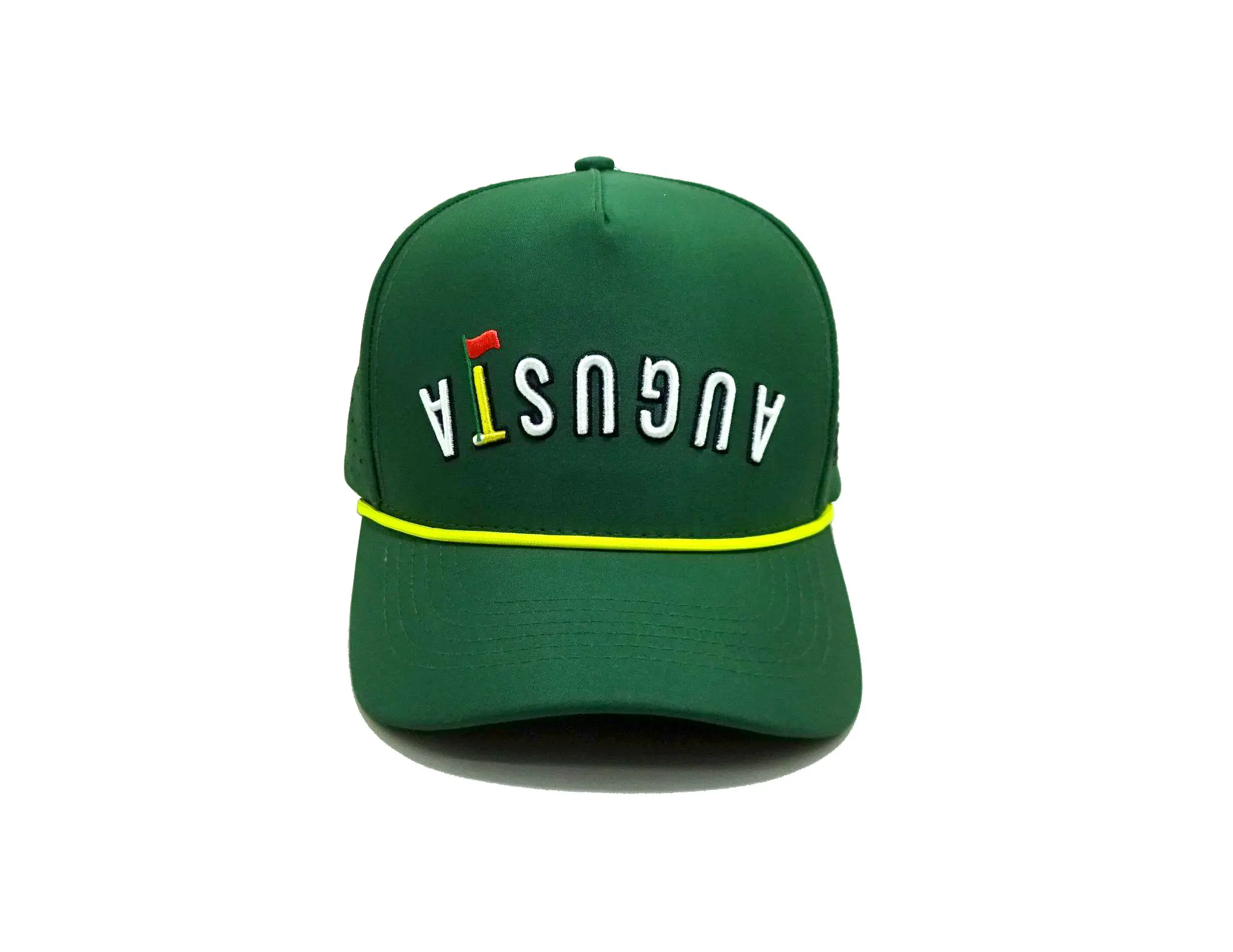 High Quality Polyester Waterproof Golf Caps for Men Laser Cut Snapback Hat Rope Texas Logo Baseball Cap Vietnam Factory