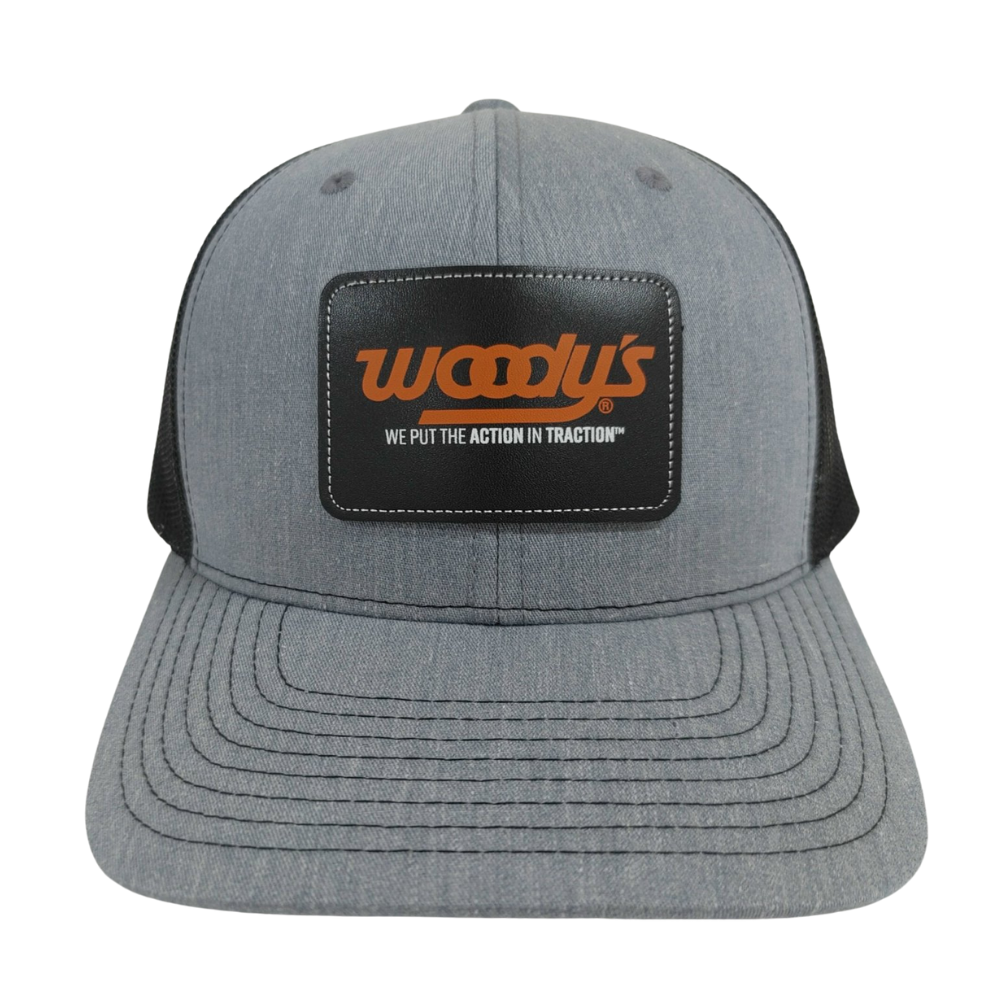 High Quality R 112 Trucker Hats Gorras Caps Leather Patches Structured 6 Panel Contrast Stitching Line on Brim Single Row Buckle 4