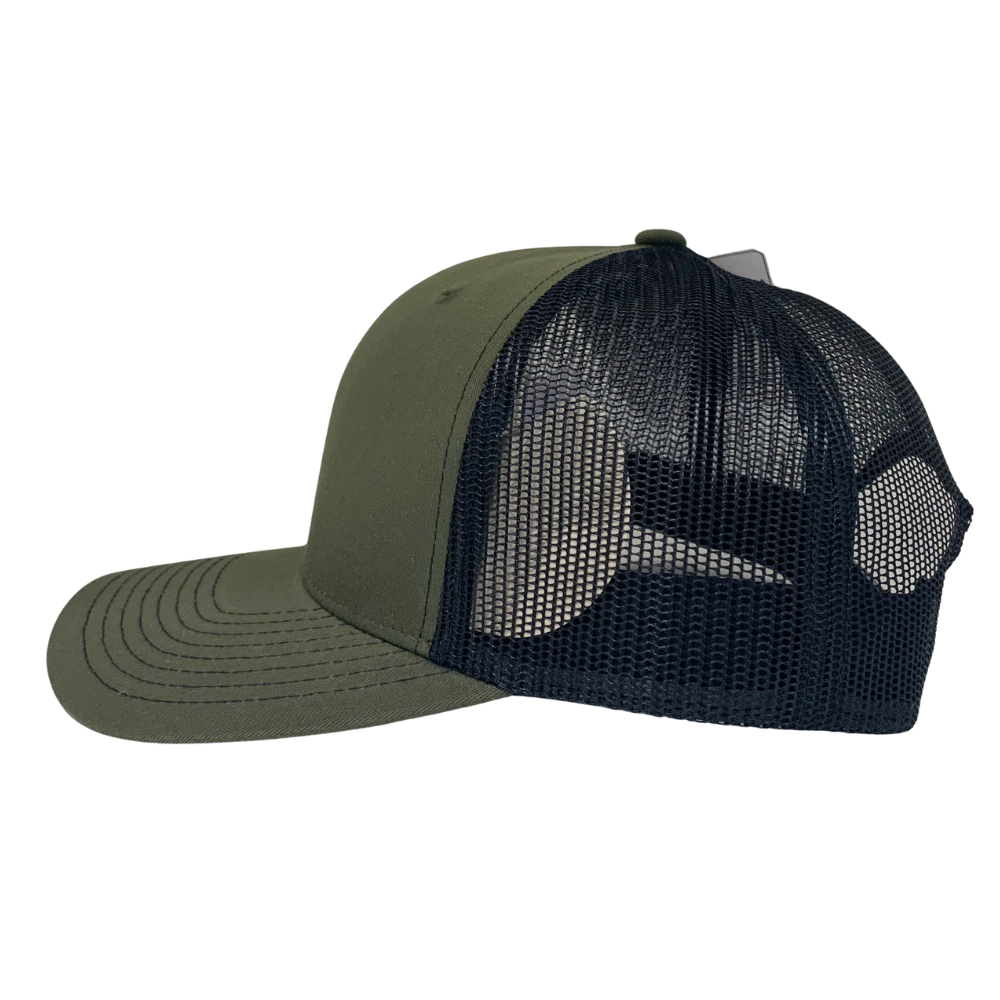 High Quality R 112 Trucker Hats Gorras Caps Leather Patches Structured 6 Panel Contrast Stitching Line on Brim Single Row Buckle 5