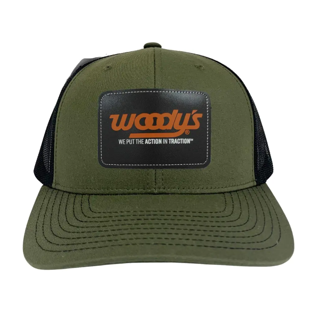 High Quality R 112 Trucker Hats Gorras Caps Leather Patches Structured 6 Panel Contrast Stitching Line on Brim Single Row Buckle 2