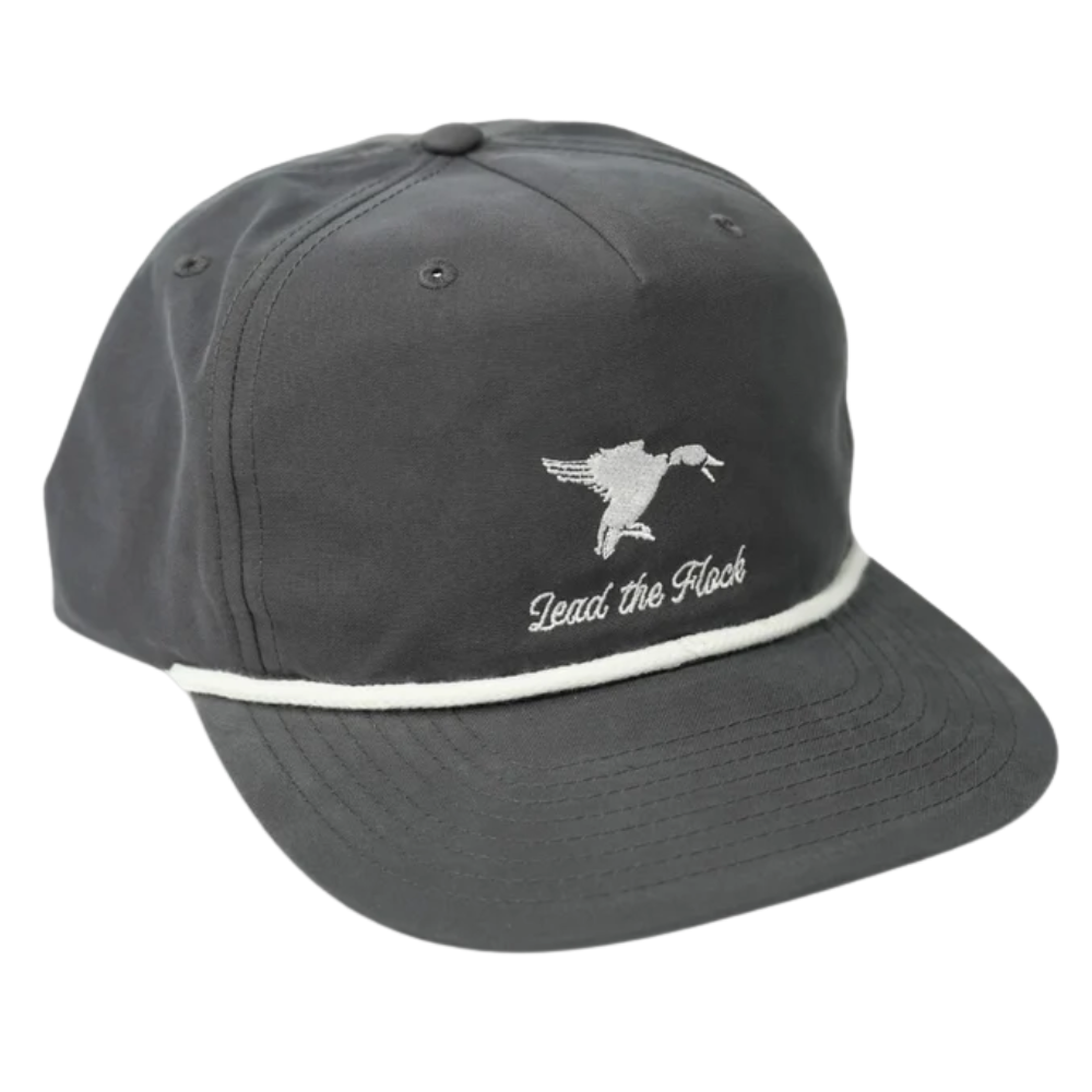 High Quality R 256 Rope Hat 5 Panel Gorras Embroidered Logo On Front Side Flat Brim Snapback Closure Caps For Men Women Gray OEM 4