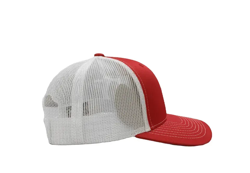 High Quality Red White Blank Trucker Hats for Men Sport Caps Promotional Brand Name Cheap Price in Vietnam 4