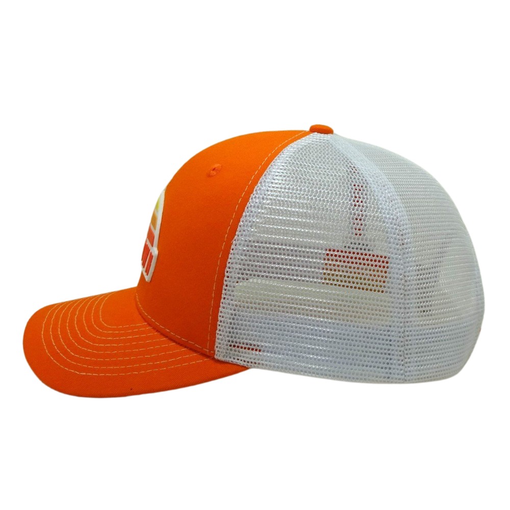 High Quality Rubber Logo Front Cap 6 Panel Trucker Hat Custom Button Eyelets Seam Tapes Printed Hats Caps OEM Wholesale 4