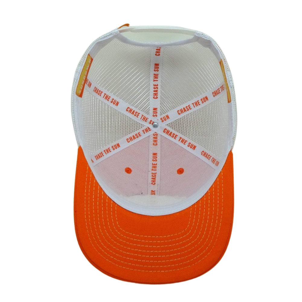 High Quality Rubber Logo Front Cap 6 Panel Trucker Hat Custom Button Eyelets Seam Tapes Printed Hats Caps OEM Wholesale 6