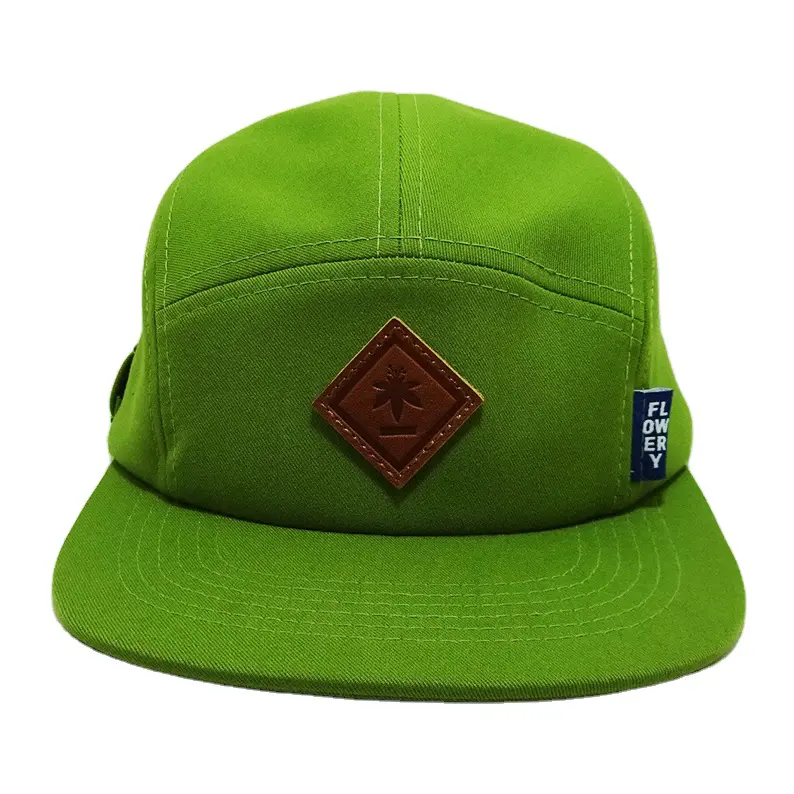 High Quality Rubber Patch Logo 5 Panel Camp Caps Sports Running Vietnam Made Snapback Hats Gorras For Men Women Promotion L01