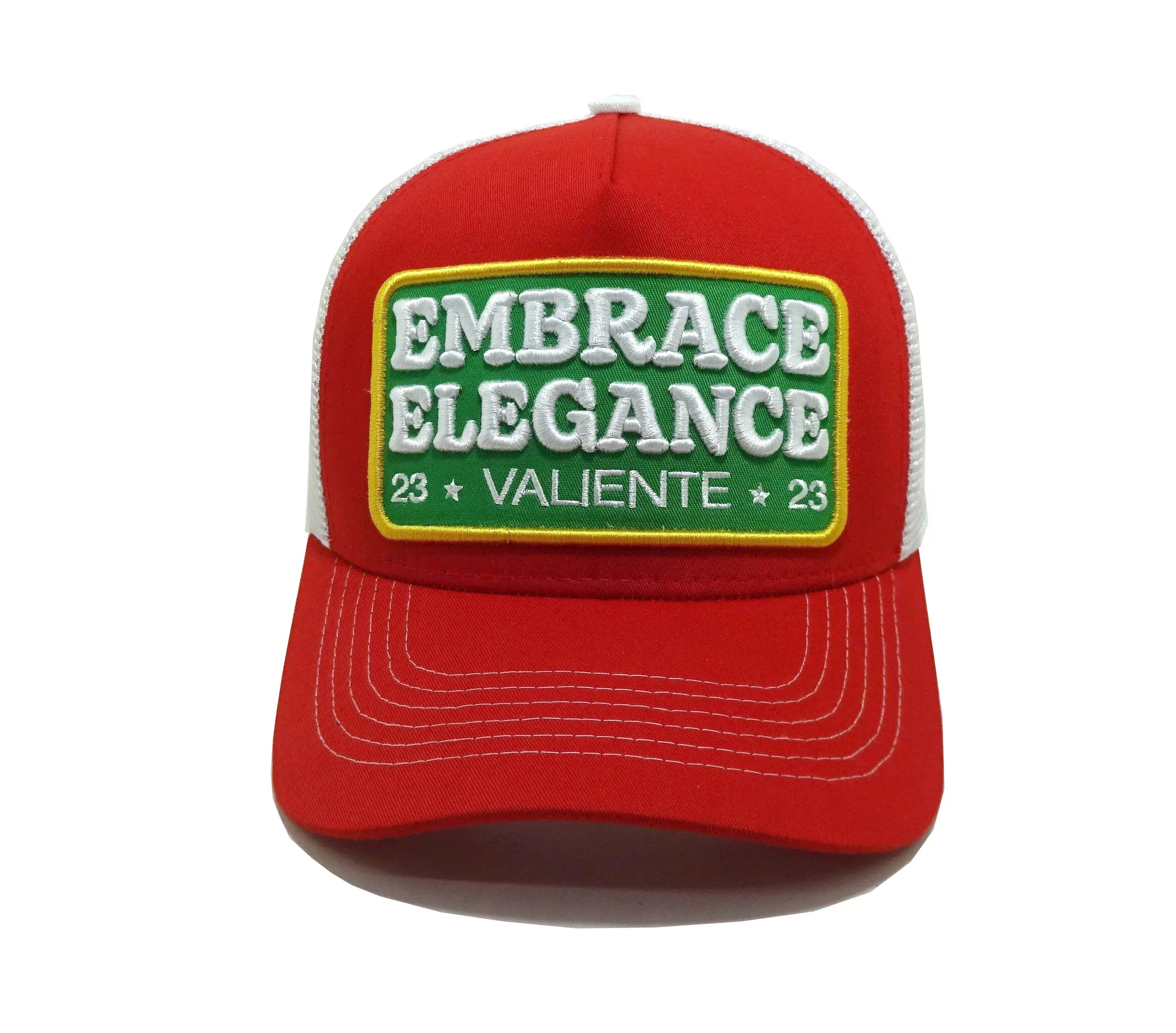 High Quality Snapback Caps 5 Panels Customized Big Embroidery Patch Trucker Hats Custom Woven Patch Vietnam Supplier 1