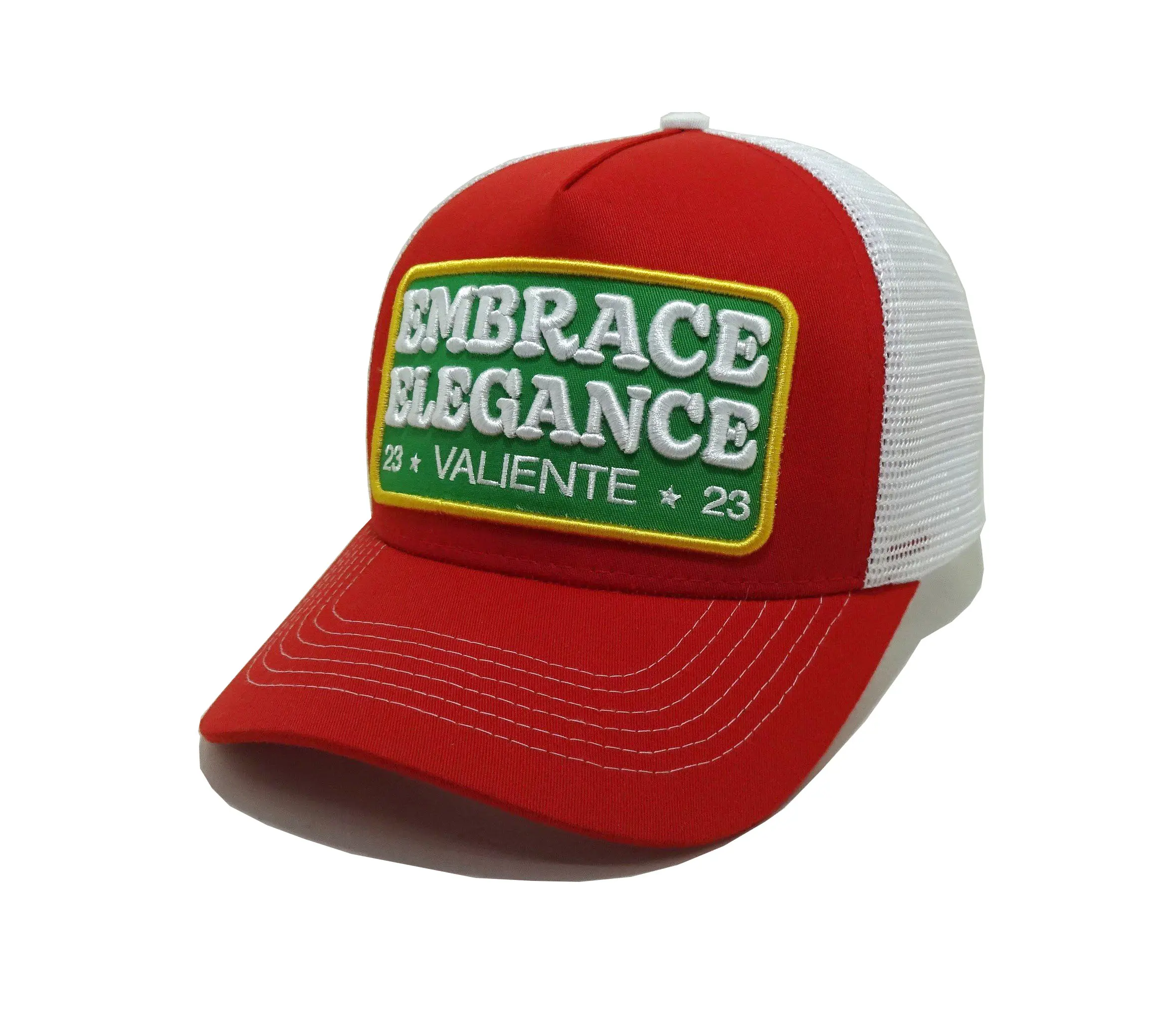 High Quality Snapback Caps 5 Panels Customized Big Embroidery Patch Trucker Hats Custom Woven Patch Vietnam Supplier 2