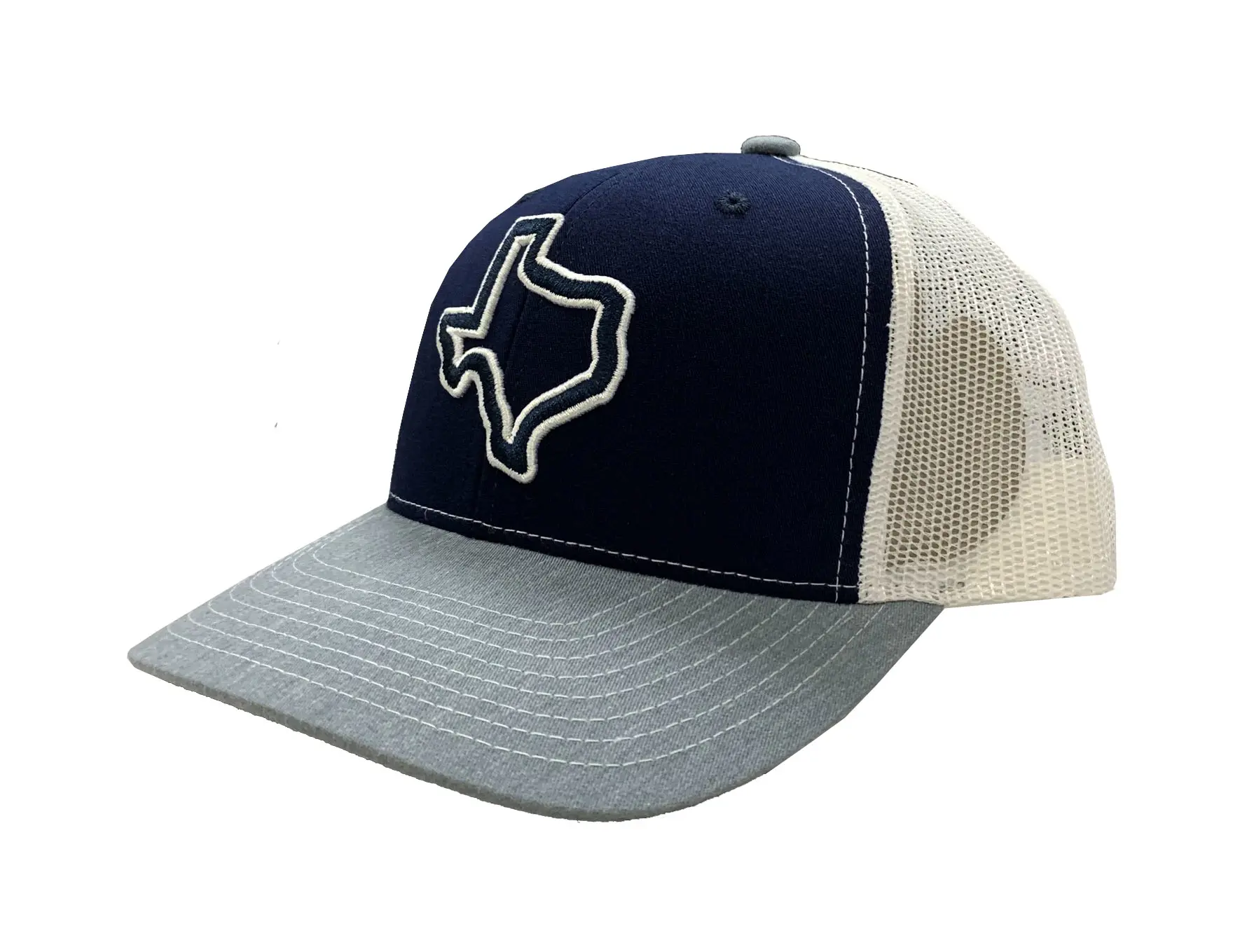 High Quality Sports Cap Custom 3D Embroidery Logo 65% Cotton 35% Polyester Fabric Trucker Hat for Man Snapback Cap 2