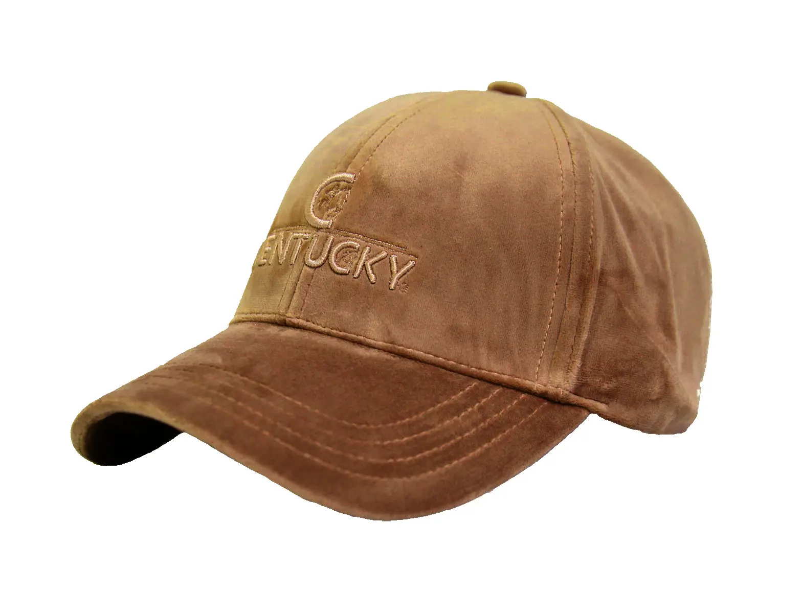 High Quality Sports Caps Dad Hats Wholesale Products Baseball Cap Custom Logo Velvet Fabric 6-Panel Curved Brim Baseball Cap 4