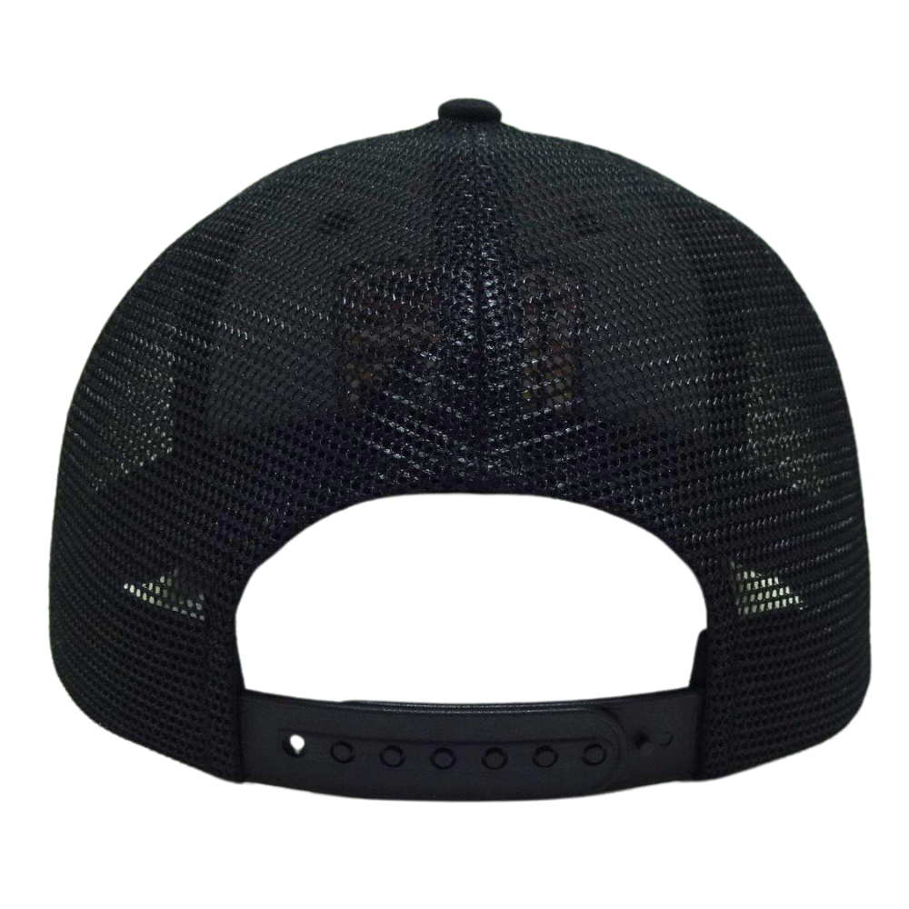 High Quality Structured 6 Panel Trucker Hat Colorful Embroidered Patches Flat Brim Plastic Single Breasted Buckle for Men Women 7