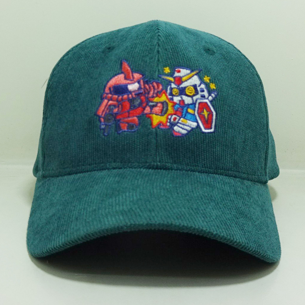 High Quality Unisex 6-Panel Corduroy Baseball Caps Curved Brim Cartoon Embroidered Snapback Closure For All Ages Sporty Vietnam