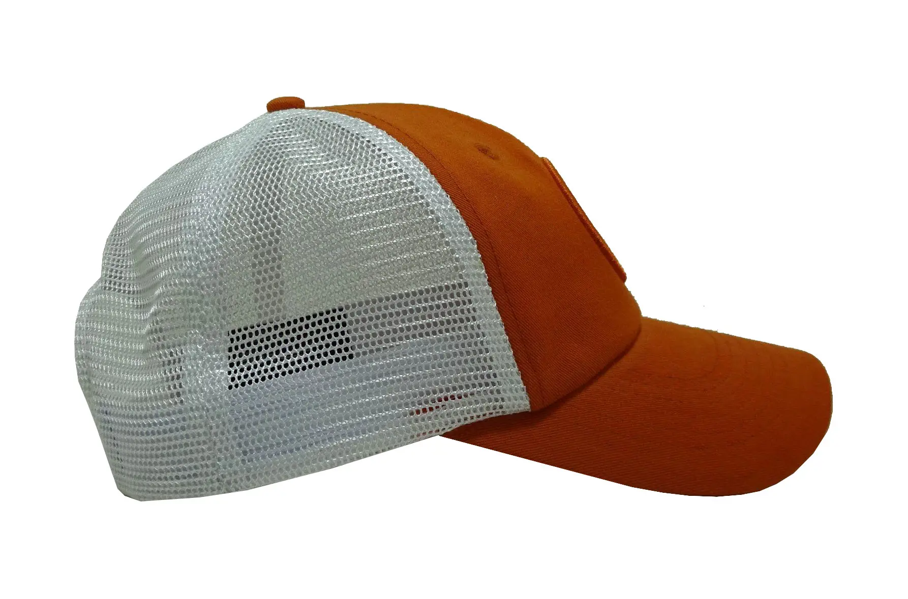 High Quality Unisex 6-Panel Curved Brim Orange Color Low Profile 65% Cotton and 35% Polyester Material Trucker Hat Sports Cap 3