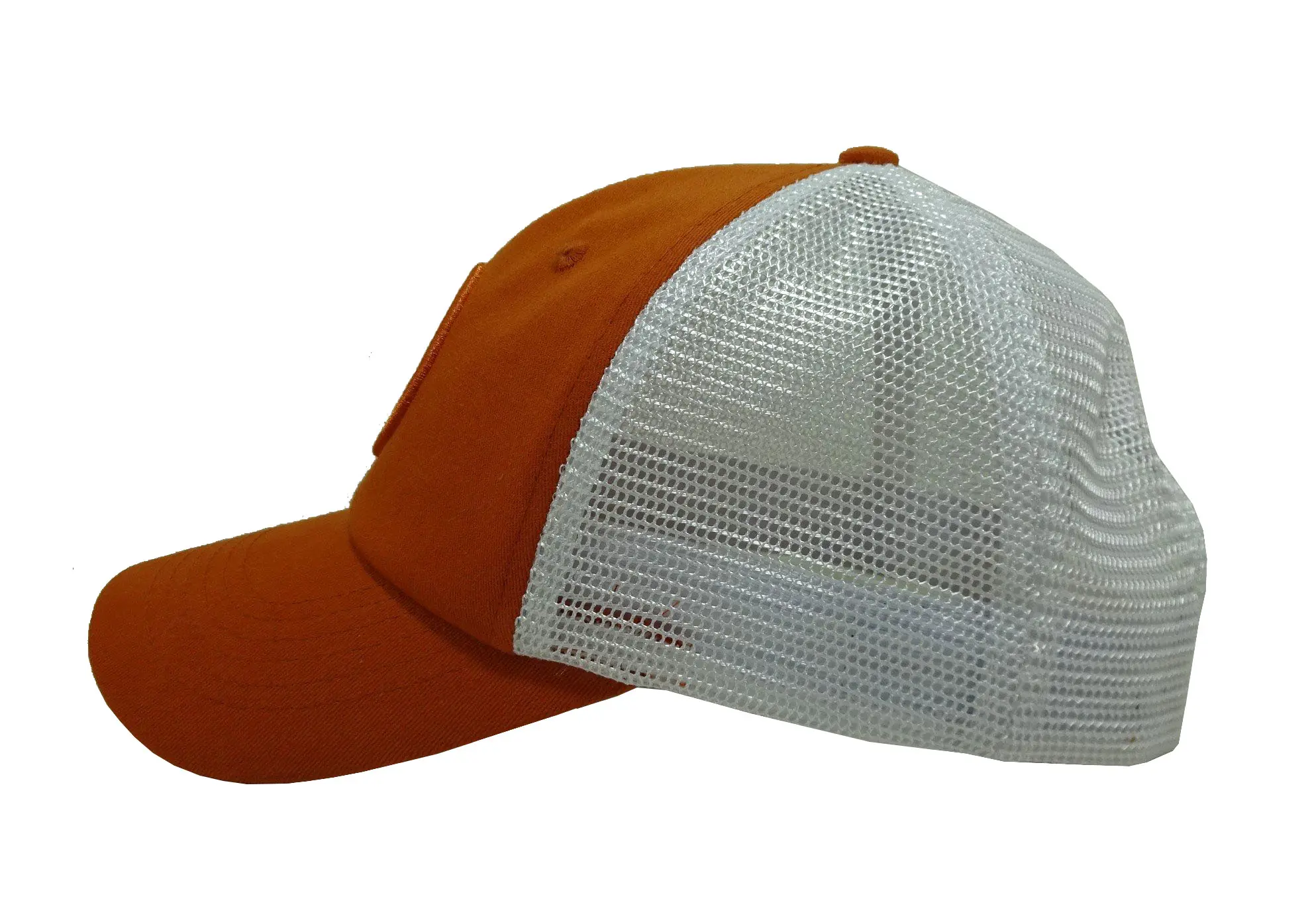 High Quality Unisex 6-Panel Curved Brim Orange Color Low Profile 65% Cotton and 35% Polyester Material Trucker Hat Sports Cap 4