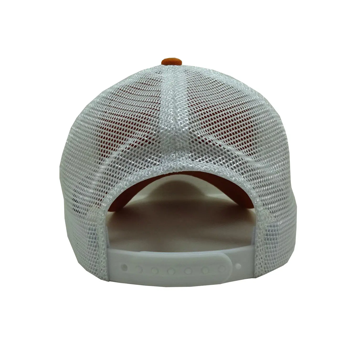 High Quality Unisex 6-Panel Curved Brim Orange Color Low Profile 65% Cotton and 35% Polyester Material Trucker Hat Sports Cap 6