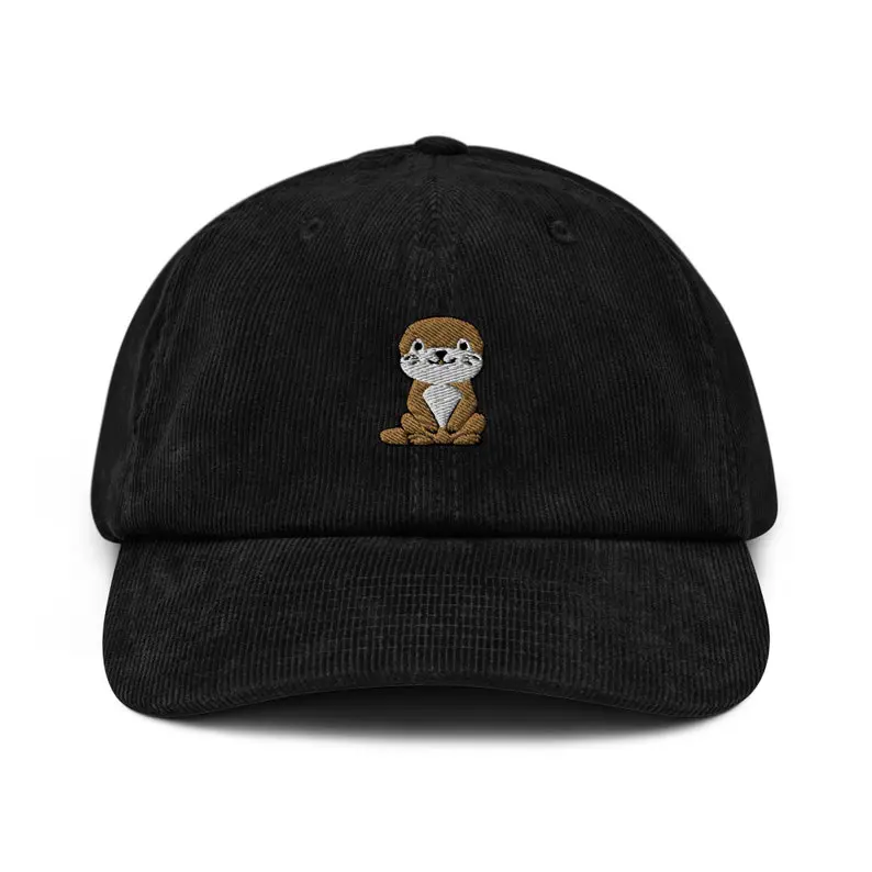 High Quality Vietnam Made Corduroy Baseball Cap Funny Animal Embroidery Logo Breathable Gorras For Unisex Travel Casual Style L1