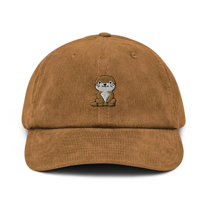 High Quality Vietnam Made Corduroy Baseball Cap Funny Animal Embroidery Logo Breathable Gorras For Unisex Travel Casual Style L1 5