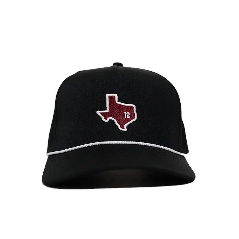 High Quality Woven Patch Baseball Caps Vietnam Made Custom Adjustable Fit Hat With Rope For Men Women Casual Brand Promotion L01 2