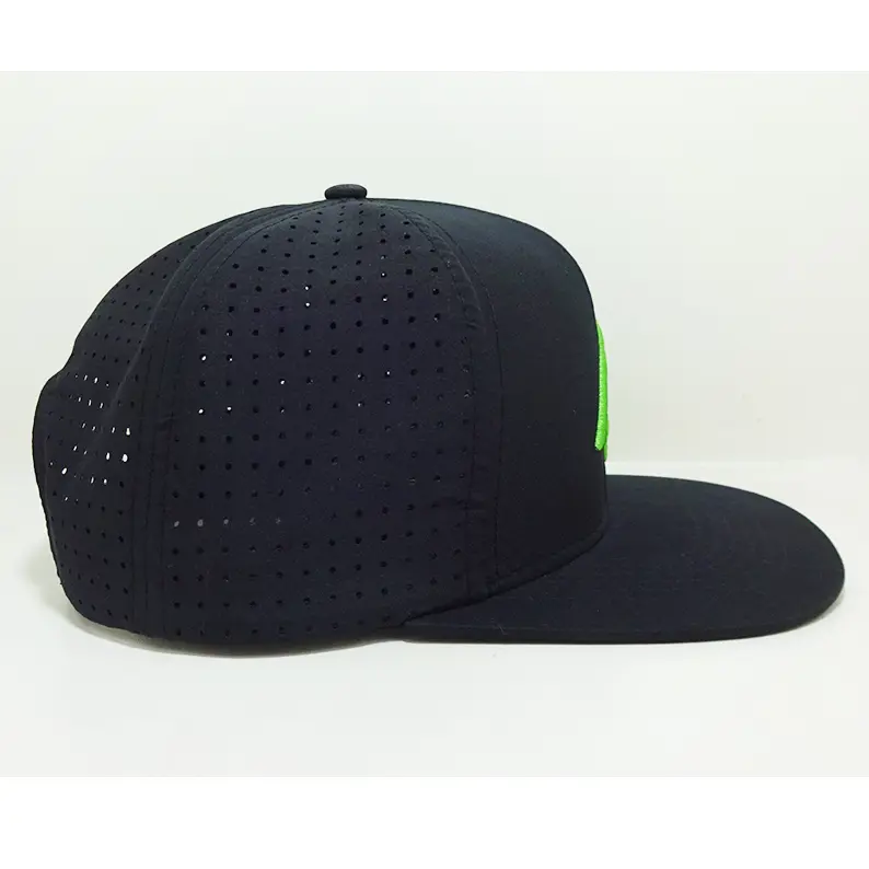 Highly Quality 3D Embroidery Logo Snap Back Cut Hole Perforated Caps Sports Hat Vietnam Made Gorras For Men Women Promotion L01 4