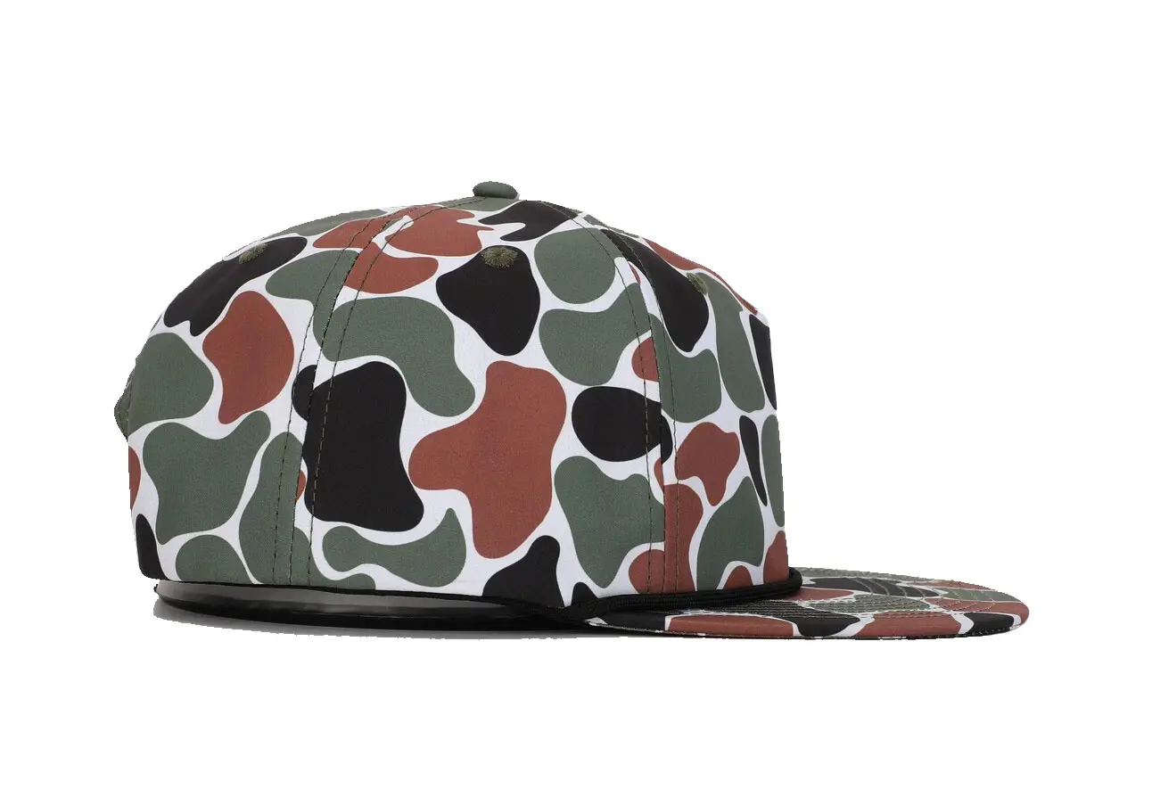 Hiphop Ducks Camo Snapback Cap With Rope High Quality 5-panel Custom Logo Flat Brim Promotional Sports Cap Perfect Gift for Him 3