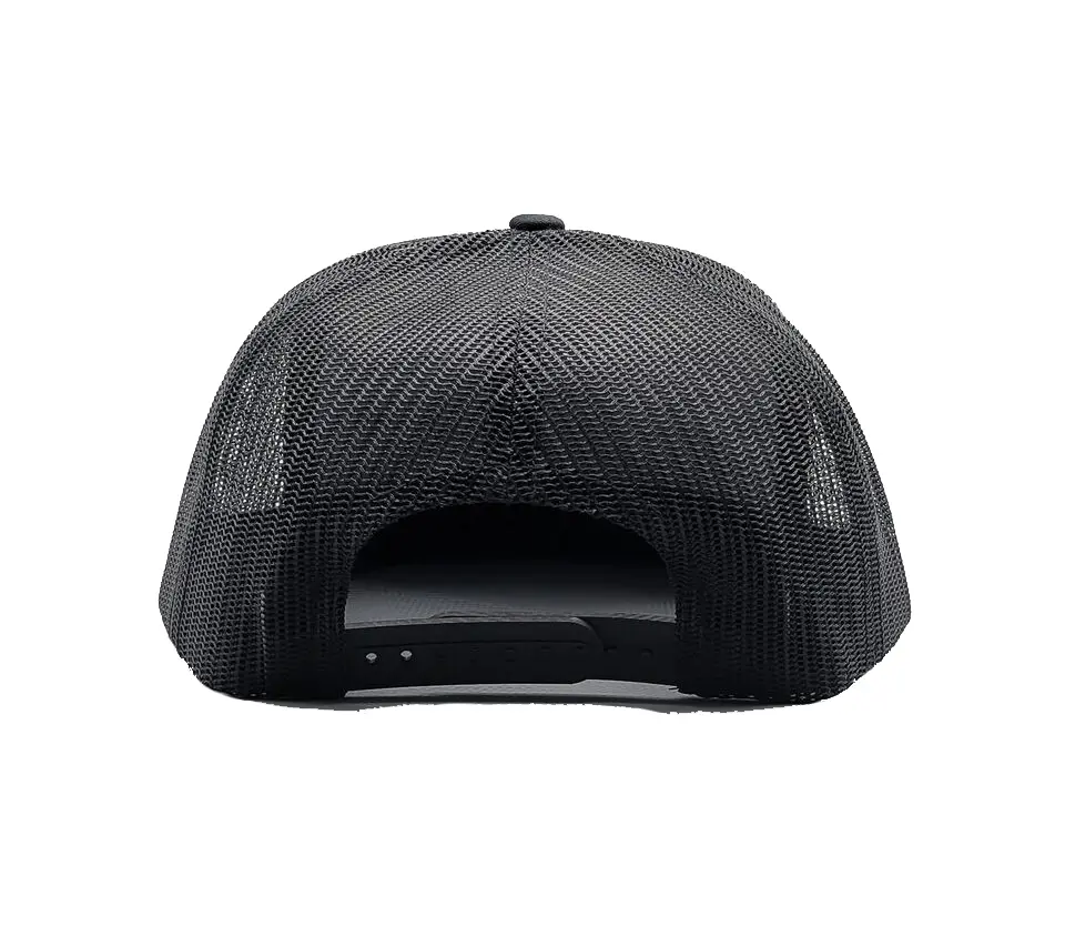 Hiphop High Fashion Trucker Hat with Custom Logo Wholesale Hats Flat Brim High Quality Adjustable Size Fisherman Cap Trucker Hat 6