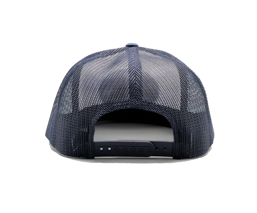 Hiphop High Fashion Wholesale Trucker Hats with Custom Logo High Quality Flat Brim Adjustable Size Two Tones Trucker Hat 5