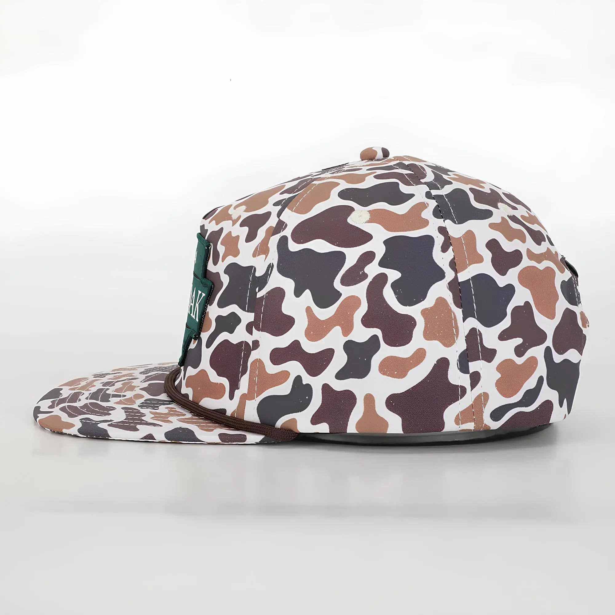 Hiphop Unisex 5 Panel Snapback Cap with Rope High Quality Customization Digital Printed Flat Brim Gorras Snapback Cap 3