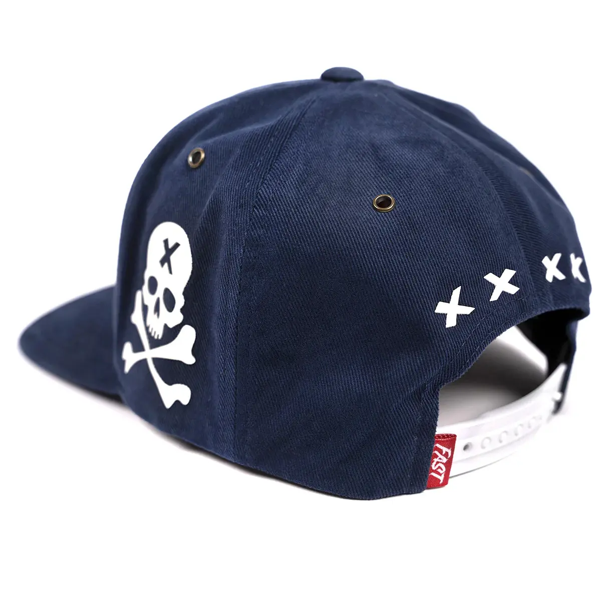 Hiphop Wholesale Products Snapback Cap Custom Logo 5-Panel Flat Brim High Quality Navy Blue Color High Profile Snapback Cap 2