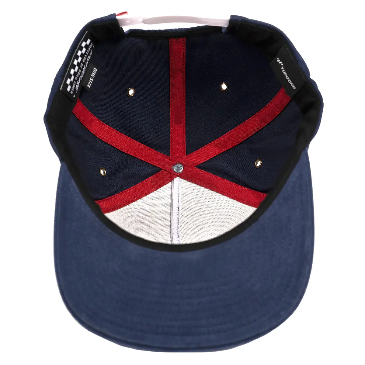 Hiphop Wholesale Products Snapback Cap Custom Logo 5-Panel Flat Brim High Quality Navy Blue Color High Profile Snapback Cap 4