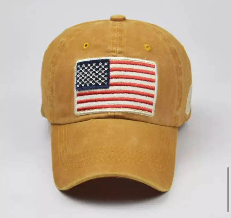 Hot Sale Cotton Embroidered Baseball Cap USA 3D Letter Embroidered Sunshade Hat Baseball Cap 3