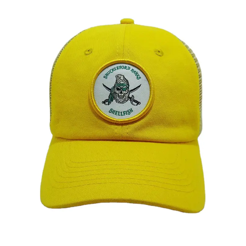 Hot Sale Trucker Hats Vietnam Made Caps Breathable Mesh Back Gorras Custom Woven Patch Logo For Men Women Casual Outdoor L01 2
