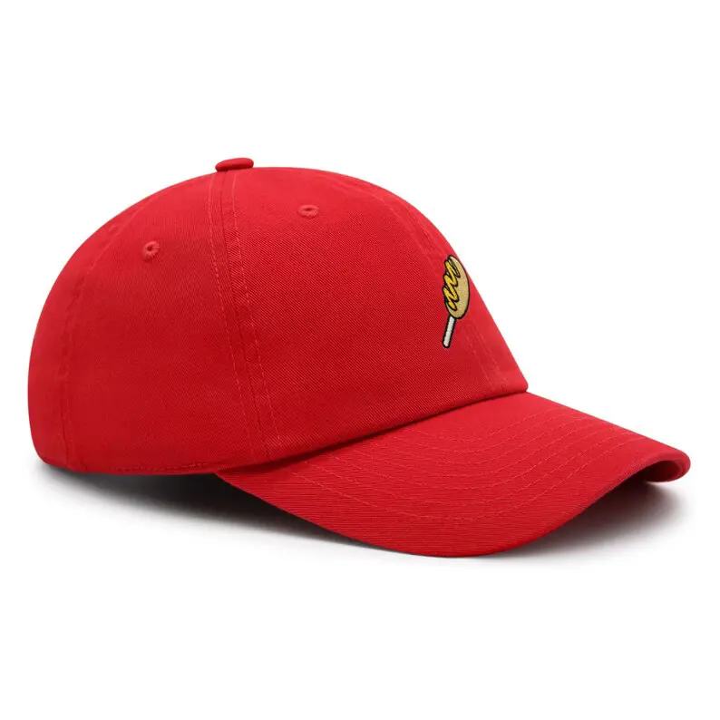 Hot Sale Vietnam Factory Made High Quality Baseball Caps Funny Food Embroidery Adjustable Fit Hat For Travel Casual Promotion L1 4