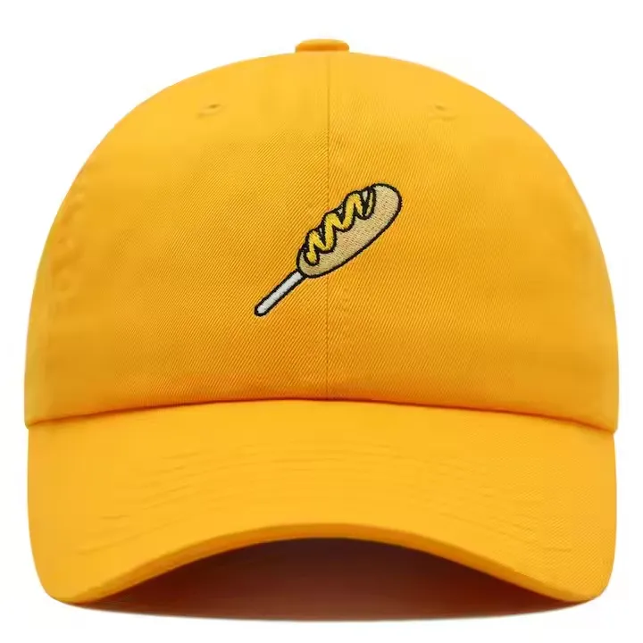 Structured Baseball Cap For Pizza Lover Custom Embroidered Vietnam Made Adjustable Fit Hat For Casual Travel Brand Promotion L01 1