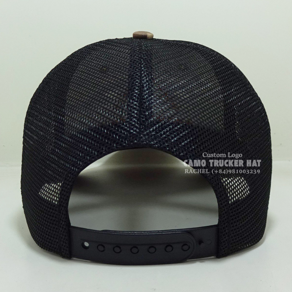 Hot Seller Camouflage/Black 3D Embroidered Curved Brim R 112/Y 6006 6 Panel Structured Adjustable Snapback Vietnam Headwear OEM 7