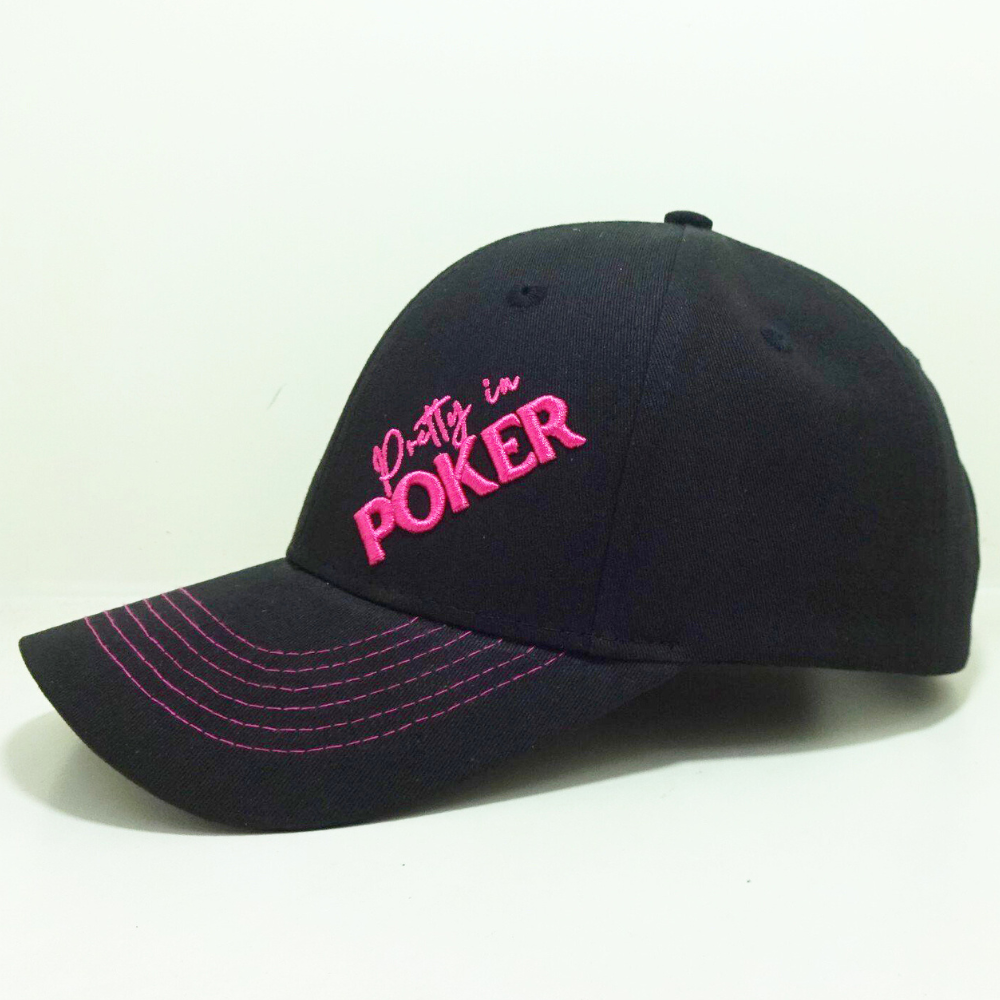 Hot Selling Embroidered Baseball Caps 6 Panel Structured Caps Curved Brim Contrast Stitching Line Magic Sticker Velcro Vietnam 3