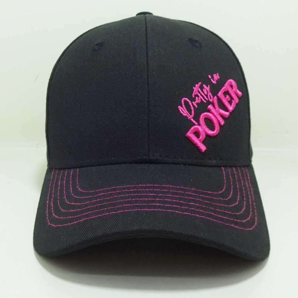 Hot Selling Embroidered Baseball Caps 6 Panel Structured Caps Curved Brim Contrast Stitching Line Magic Sticker Velcro Vietnam 2