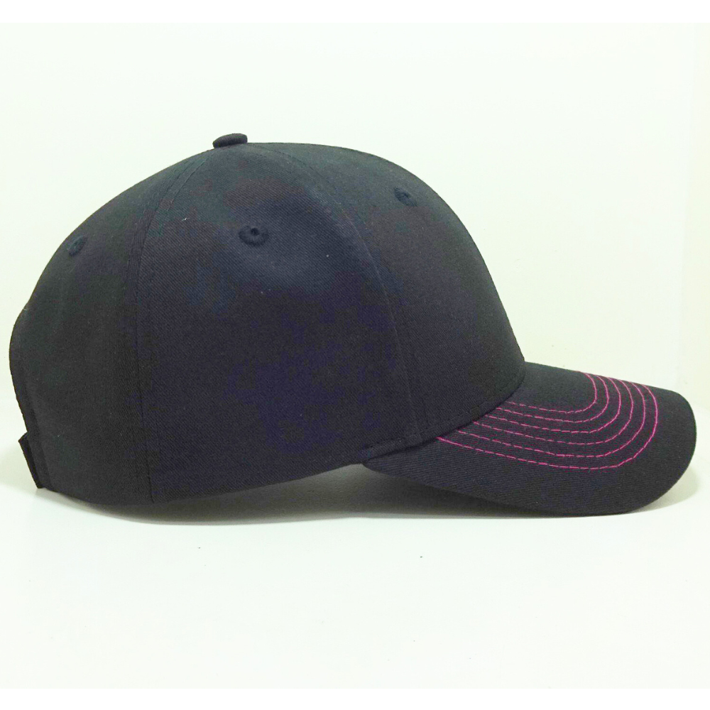 Hot Selling Embroidered Baseball Caps 6 Panel Structured Caps Curved Brim Contrast Stitching Line Magic Sticker Velcro Vietnam 5