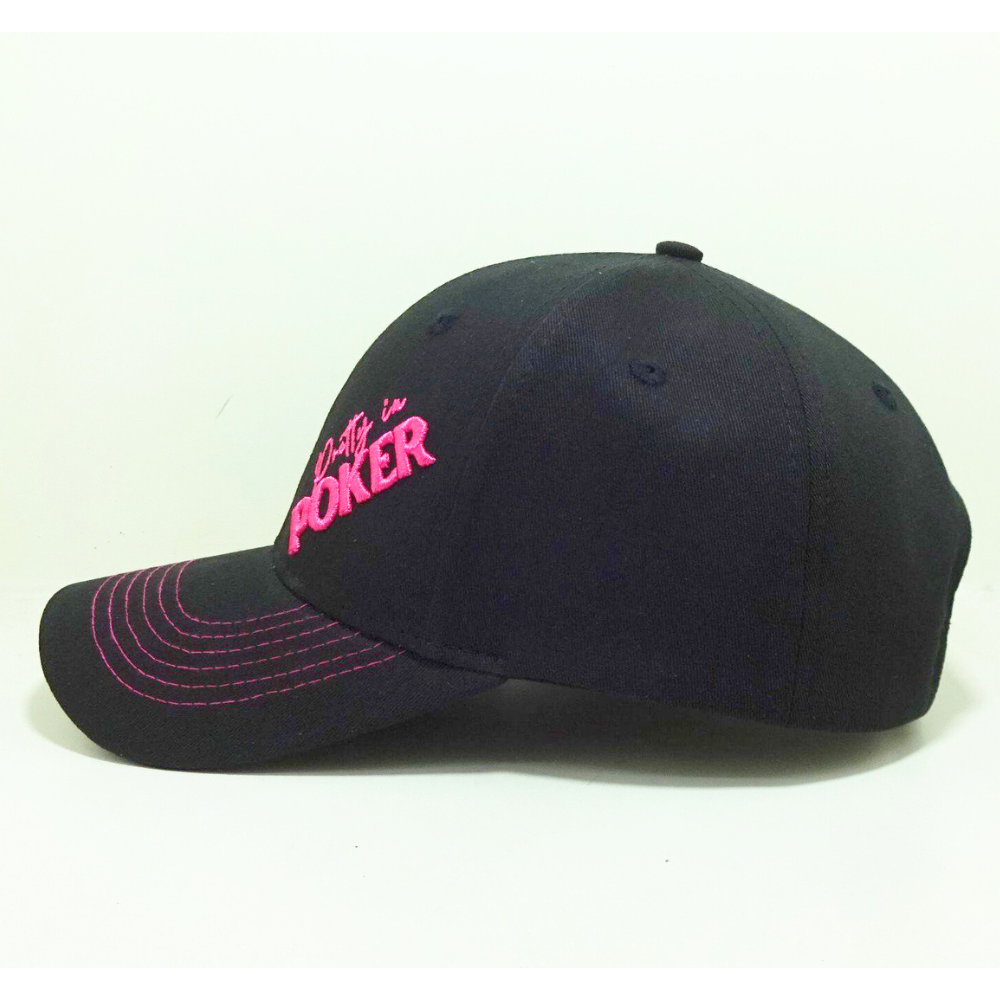 Hot Selling Embroidered Baseball Caps 6 Panel Structured Caps Curved Brim Contrast Stitching Line Magic Sticker Velcro Vietnam 4