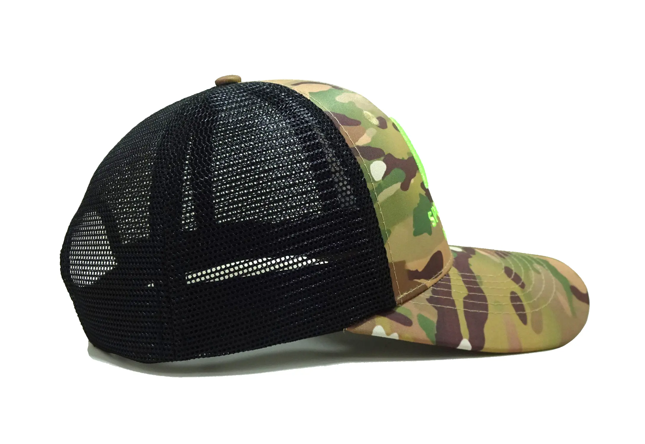 Hunting Camouflage High Quality Trucker Hat with Custom Logo Promotional Running Sports Cap for Men in Vietnam Factory 4