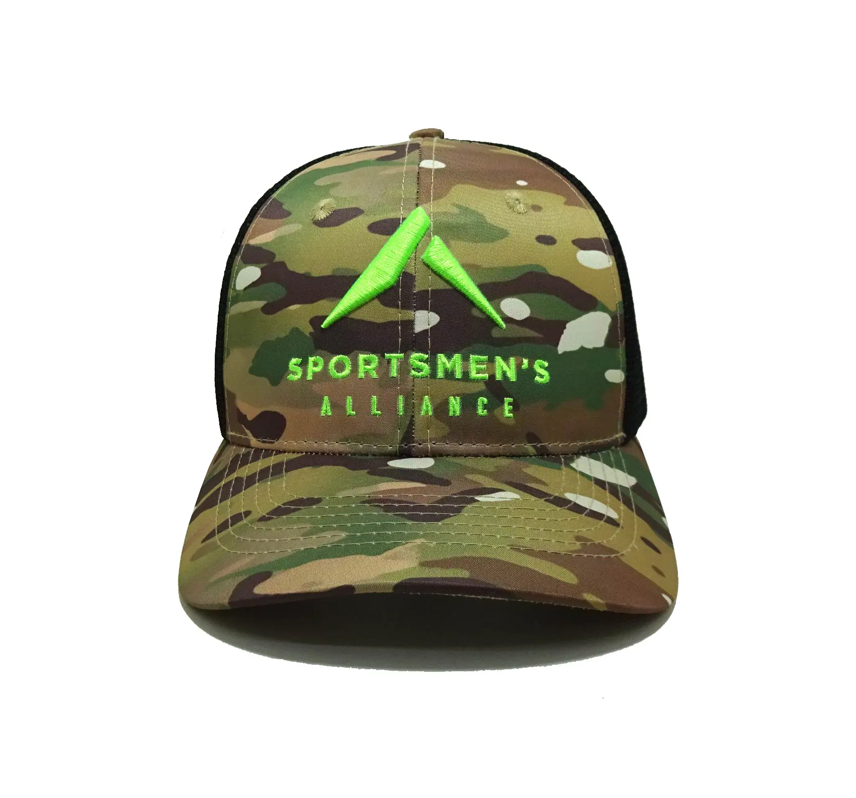 Hunting Camouflage High Quality Trucker Hat with Custom Logo Promotional Running Sports Cap for Men in Vietnam Factory 2