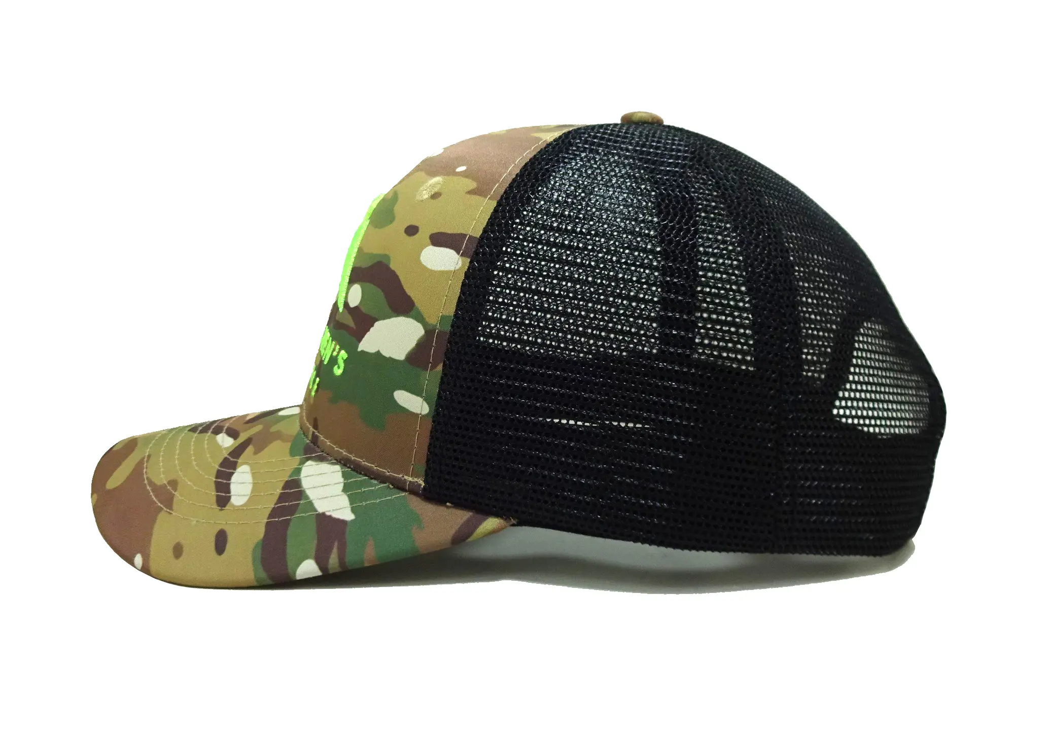 Hunting Camouflage High Quality Trucker Hat with Custom Logo Promotional Running Sports Cap for Men in Vietnam Factory 3