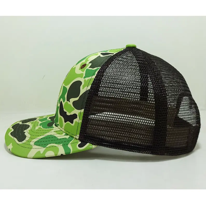 Hunting Style Trucker Hats With Custom Logo Camo Design Adjustable Mesh Back Caps Vietnam Outdoor Headwear Brand Promotion L01 4