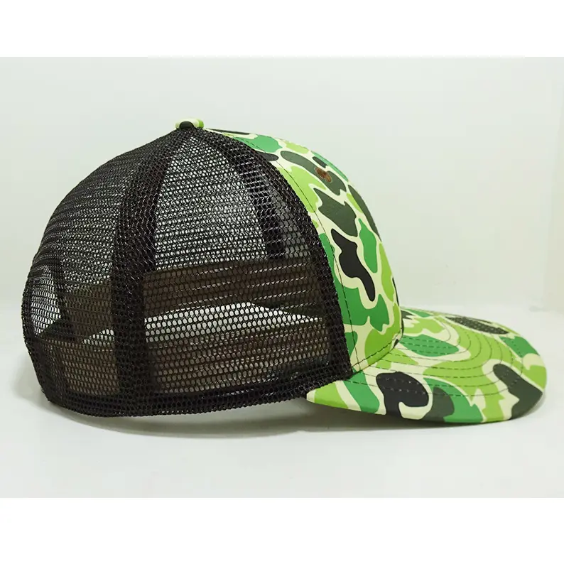 Hunting Style Trucker Hats With Custom Logo Camo Design Adjustable Mesh Back Caps Vietnam Outdoor Headwear Brand Promotion L01 5