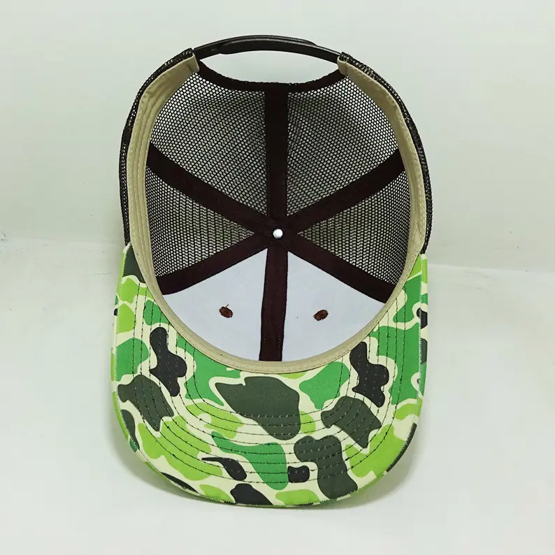 Hunting Style Trucker Hats With Custom Logo Camo Design Adjustable Mesh Back Caps Vietnam Outdoor Headwear Brand Promotion L01 7