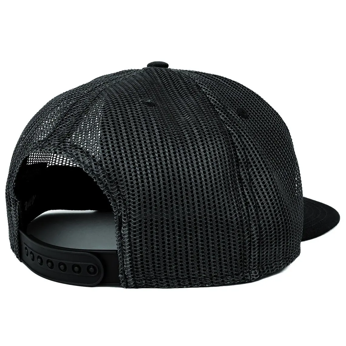 Injae Vina Vietnam Hats Factory Blank Mesh Snapback Cap Structured 6 Panel Flat Brim Trucker Mesh High Profile With Custom Logo 5